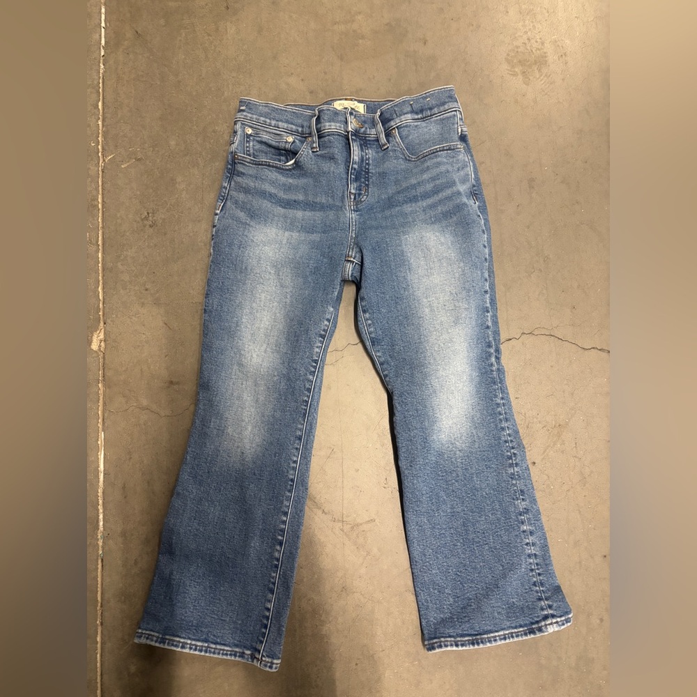 Madewell Flare Wide Leg Jeans in Classic Blue